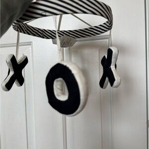 Black & White XO Hanging Mobile